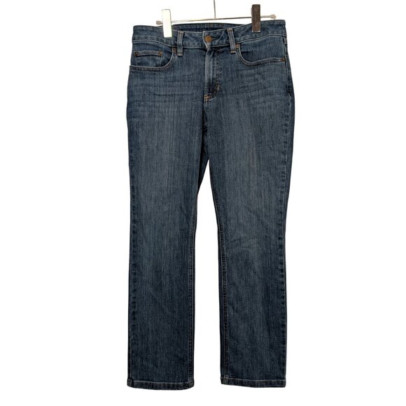 L.L. Bean BeanFlex Favorite Fit Straight Leg Jeans Women’s 4 Petite - Picture 1 of 13